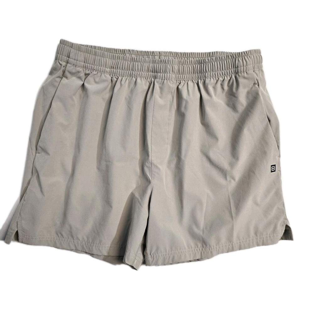 Layer 8 Men's  Athletic Running Shorts XL Beige  Drawstrings